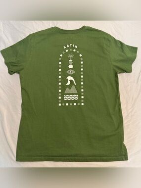 Katin Olive Green Graphic Backprint Tee Men’s Large EUC
